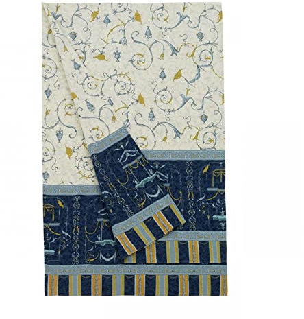 Bassetti Granfoulard Granfoulard Mehrzweck-Überwurf für Sofa, Tagesdecke, Picknickdecke (180 x 270 cm, Oplontis B3)