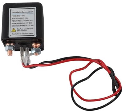 Ferngesteuerter Batterietrennschalter, 12V 250A Ausschalter für Auto Fernsteuerung Verhindert das Entleeren der Batterie Anti-Diebstahl-Batterieabschalter für LKW, Auto, Wohnmobil