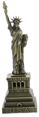 Anneome Freiheitsstatue Deko Statue Metallminiatur Bronze 15cm Amerikanisches Souvenir Ornament für Wohnzimmer Büro