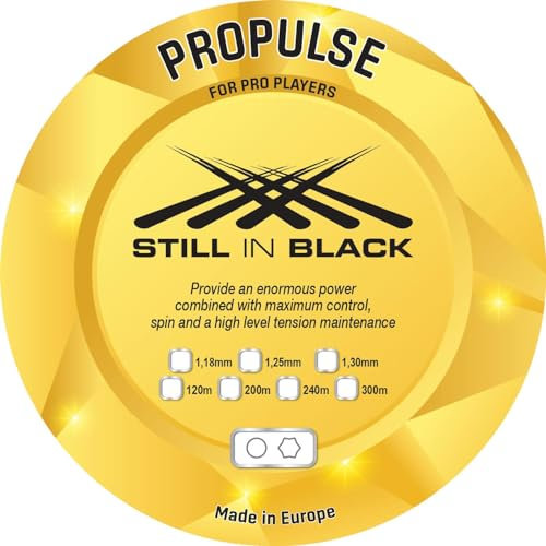 Still in Black Bobine 300 M Propulse Carre Orange Fluo 1,28 Mm Tennissaite, Neonorange