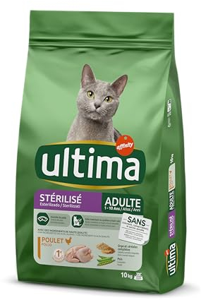 Ultima Croquettes pour Chat Stérilisé Adult avec du Poulet - 10kg