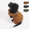 PAW WOW Fritz Hundemantel | Hundejacke mit Bauchschutz und Klettverschluss | Hundejacke Winter für kleine und mittelgroße Hunde (Braun, L)