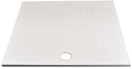 Duschtasse 100 x 100 cm, quadratisch, synthetischer Marmor