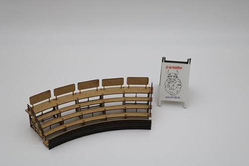 AT-BA Modellbau 220156 Slotcar Tribüne Kurve 2
