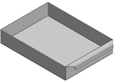 Aschekasten - Passend für Fireplace Kaminöfen inkl. Modellübersicht - Aschkasten aus verzinktem Stahlblech - feuerfest & hitzebeständig - Aschekästen Stahl [300x220x55 mm]