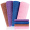 Lot de 4 Éponges de Douche Africaines - Texturées Double Face (Doux/Rugueux) - Taille XL 80x30 cm - Exfoliant & Nettoyant Professionnel - Pour Hommes/Femmes - Idéal Massage Dos et Peau Saine