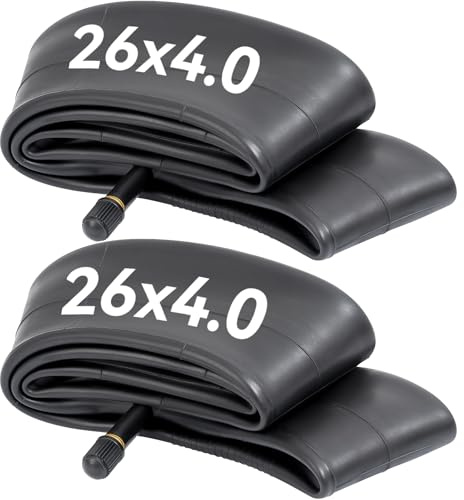 26x4.0 26x3.50 Cámara de Aire Bicicleta 26x3.50-4.0, cámara de Aire 26 Pulgadas Apto para 89/12-559 Bici eléctrica/Carretera/montaña neumáticos para Bicicleta, AV32mm Válvula Schrader (2 PCS)