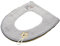 Amosfun 1Stk Sherpa-Toilettensitz Toilettendeckel Bimsstein Spender Badezimmerkunst für Wände Töpfchen stickerpappier stickrahmen verdicktes Toilettenkissen warme Toilettenmatte Leder Grey