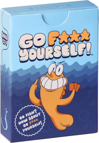 Go F Yourself! – The Grown Up Go Fish Card Game You've Always Wanted | Hilarious Party Game for Grown Ups, 2+ Players | 52 Cards, 13 Unique Pairs, Bold and Vibrant Colors, Blue