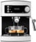 Cecotec Cafetera Express Manual Power Espresso 20 Essential. 850W, 20 Bares, Vaporizador Orientable, Brazo Doble Salida, Depósito Agua 1,5l, Superficie Calientatazas, Fácil Limpieza