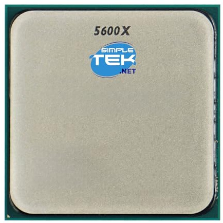 SIMPLETEK - Processore High-Performance 6-Core 5600X - AM4 - Fino a 4.60 GHz - 6C/12T - Tray Senza Grafica Integrata - Senza Dissipatore