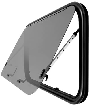Ventana Universal for Camper, Caravana, con Mosquitera Integrada, Ángulo de Apertura 65°, Empuje Externa, Utilizada en Caravanas