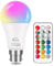 HYDONG Colour Changing Bulb B22 10W Dimmable, RGBW LED Light Bulbs Mood Lighting with 21key Remote Control,Dual Memory Function,12 Color Choices for Home Dec