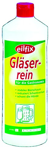 Gastrobedarf Westerbarkey 1l Eilfix Gläserreiniger flüssig für hygienische, manuelle Gläserreinigung.