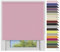 EFIXS Sichtschutzrollo Medium - 25 mm Welle - Breiten: 40-240 cm - Höhen bis 240 cm - Hier: 120 cm x 240 cm (Stoffbreite x Höhe) - Altrosa (4981) - lichtdurchlässig - Blickdicht