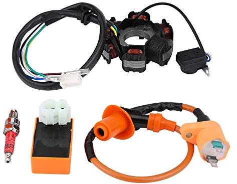 ​Magneto Stator Zündspule, Racing Zündspule CDI Zündkerze Magneto Stator für GY6 125ccm 150ccm Moped Scooter