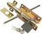 KOTARBAU® Verrou de porte avec cadenas galvanisé Jaune 100 mm