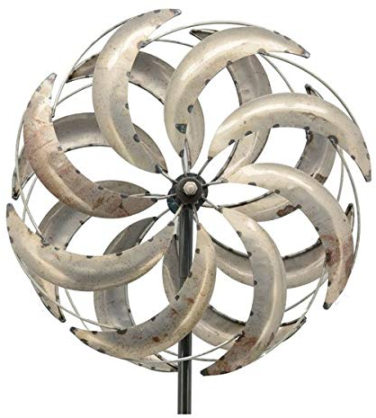 ISB WindRad ArtFerro Windspiel Gartenstecker Gartendeko Metall * Höhe 216 cm Ø51 cm