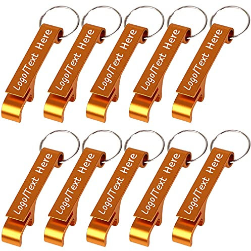 10PC Ouvre-bouteille personnalisé personnalisé en vrac pour hommes femmes,Ouvre-bouteille en métal personnalisé faveurs de fête de mariage, gravé avec logo, texte