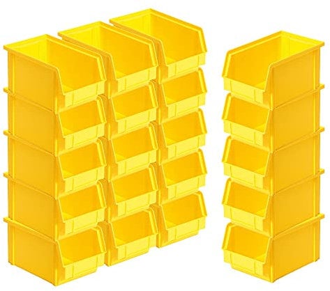 BRB 20x Sichtbox CLASSIC“ FB 4, LxBxH 230/200x140x122 mm, Inhalt 3,7 Liter, gelb