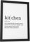 Papierschmiede® Definition Kitchen, A5 Bild gerahmt im schwarzen Holzrahmen, Wandbild für Wohnzimmer, Schlafzimmer, Küche, Esszimmer, Poster Geschenk Wanddeko Spruch aufhängefertig