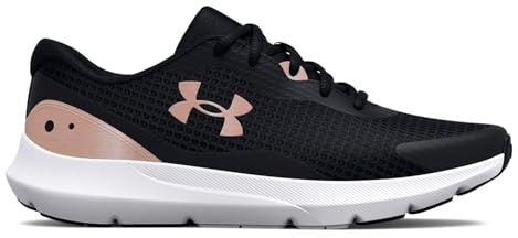 Under Armour Damen Women's Ua Surge 3 Running Shoes Visual Cushioning, Schwarz Dark, 38.5 EU