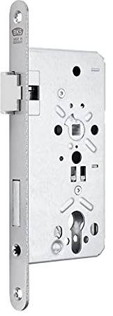 BKS Türschloss Profilzylinderschloss Klasse 3 Dornmaß 55 mm Stulp 24 mm DIN Links Entfernung 72 mm Haustürschloss Stahl-Einsteckschloss von SOTECH für Eingangstüren