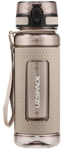 OM SUPPLIES Water Bottle Fruit Infuser Sports Water Bottle 800ml, BPA Free Tritan, Leakproof (Oak Grey)