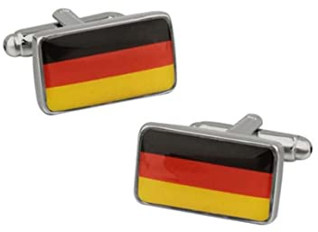 Homxi Manschettenknöpfe Herren Vintage,Manschettenknöpfe Deutschland Flagge Herren Manschettenknöpfe Mehrfarbig Manschettenknöpfe Kupfer