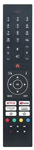 ALLIMITY Ersatz Fernbedienung passend für PROSONIC FINLUX HOMEX ORAVA Vanguard VESTEL JVC Smart TV RC45135TR RC-45135-TR