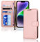 TECHGEAR iPhone 14 Leather Wallet Case, Flip Protective Case Cover with Wallet Card Holder, Stand and Wrist Strap - Pink PU Leather with Magnetic Closure for iPhone 14 6.1