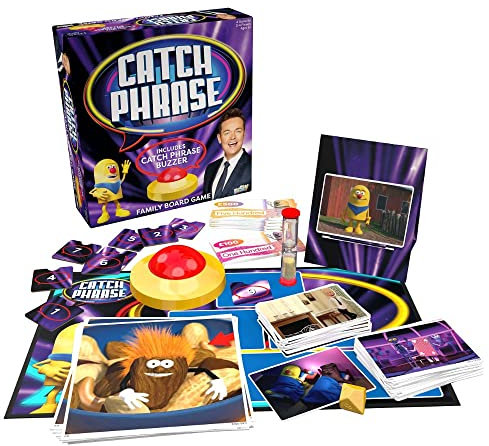 Catchphrase with Stephen Mulhern Official Family Board Game | Say What You See TV Quiz | Guess the Phrases, Race to Win | Party Night Entertainment for Adults & Kids | 2+ Players