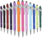 Kugelschreiber mit Touchpen 12 Stück Stylus Eingabestift Stift 2 in 1 Kapazitive Stylus Stifte Druckkugelschreiber für Universelle Touchscreen Geräte 1.0 mm Schwarze Tinte (12 Farben)