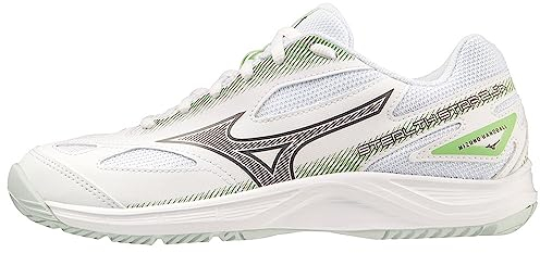 Mizuno Unisex Stealth Star 2 Jr Indoor, Whte Gridge Patinagreen, 40.5 EU