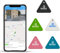 ReFind R3 Traceur Intelligent pour Android et iPhone. Mini Balise GPS Bluetooth 5.0. Alternative Samsung AirTag pour Clés, Animaux, Portefeuilles et Bagages (Noir)