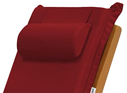 Kai Wiechmann Nackenkissen rot für Sonnenliege waschbar und Made in Germany