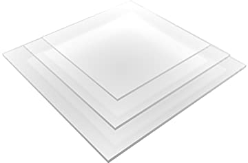 nattmann Acrylglas PLEXIGLAS®, PMMA, Kunststoffglas Zuschnitt - Acrylplatte & Acrylscheibe Zuschnitt 2 mm - Klare & Transparente Kunststoffplatte - Individuelles Wunschmaß möglich - (200 x 200 mm)