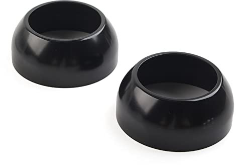 FSFY Stiefelkappen für Gabel, schwarz, 39 mm, Aluminium, für Harley Sportster Dyna Low Rider Sport Glide