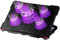 AICHESON S035 Support de refroidissement pour ordinateur portable de 15,6 à 17,3 pouces, 5 ventilateurs avec lumières violettes