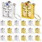 WEBEEDY 20 Pièces Mini Livres Bible Porte-Clés Petit Saint Bible Pendentif Chrétien Jésus Porte-Clés pour Cadeaux de Baptême