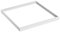 DEFACTO LED Panel Rahmen 62x62 cm Aluminium A+ Aufputzrahmen, Deckeneinbaurahmen, Aufbaurahmen, Weißerrahmen Weiß