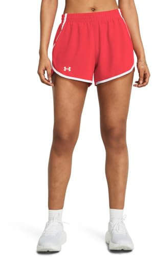Under Armour Womens Ua Fly By 3'' Shorts, Racer Red, S EU