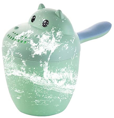 Honhoha Taza de Enjuague para baño de bebé,Taza de Enjuague con champú para bebé de hipopótamo - Taza de baño para bebé, enjuagador de champú, Taza de Enjuague de champú, Cubo de Enjuague para baño