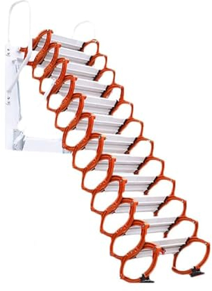 Dachbodenleiter für Zuhause, Wandmontage, Dachbodentreppe, leicht zu tragende Dachbodenleiter, Faltbare Dachbodentreppe, rutschfeste Teleskopleiter