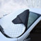 LeaHY Frontscheibe Abdeckung Sonnenschutz Auto für Opel Zafira Life 2019-2022 2023, Frostschutz Autoabdeckung Windschutzscheibe Gegen Sonne, Frost, Schnee, EIS,A Door Clip Style