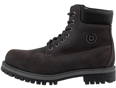 bugatti Herren Schnürstiefel, Männer Stiefel, Warm gefüttert,schnürboots,halbstiefel,schnürung,Winterstiefel,dunkelgrau (1110),46 EU / 11 UK