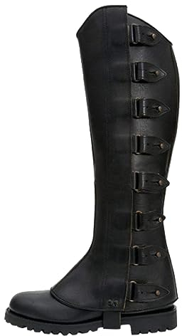 Travestimento medievale, scaldamuscoli da uomo e da donna, stivali medievali, costume medievale, accessorio steampunk per costumi di carnevale, Halloween, cavalieri, guerrieri