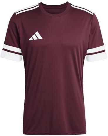 adidas Herren SQUADRA25 Jersey Short Sleeve, Team Maroon 2/White, M