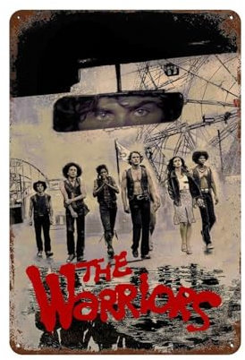 FUCIIhUUN Filmposter Warrior Gang, Wanddekoration, Kunst, Metallblechposter, moderne Heimdekoration, Kunst, Metallposter, Hausbar, Laden, Dekorationen, Vintage-Schild, Geschenk, 30 x 20 cm