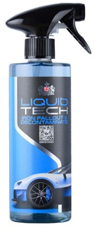Liquid Tech 500ml Car Wheel Cleaner & Iron Fallout Remover for Car Detailing - Alloy Wheel Cleaner Spray - Brake Dust Remover for Alloy Wheels